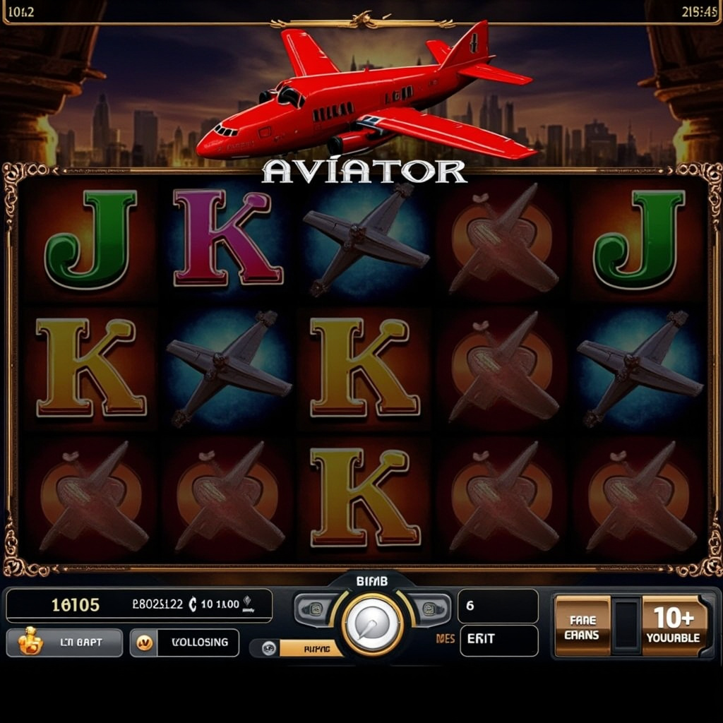 Aviator slot oyunu arayüzü, uçak yükselirken artan çarpan